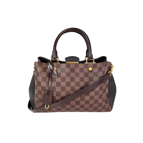 LOUIS VUITTON（LV） Borsa a tracolla Louis Vuitton Damier Ebenecuir Taurillon Bretagna nera donna