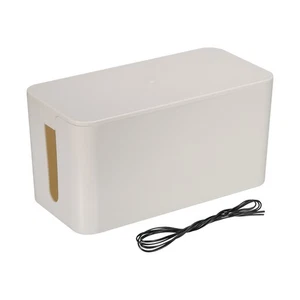 Kabel Verwaltungs Box PS Schnur mit Kabelbinder Organisator Box Klein Größe Weiß - Bild 1 von 6