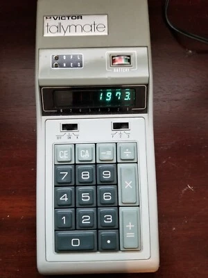 Victor Tallymate 85 Calculator.  Working, Case, Manual,  Adapter, Receipt. - Image 1 of 4