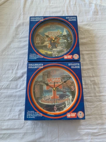 NCAA Assorted Teams College Clock 8" Fine Arts Collection Brand New Cover