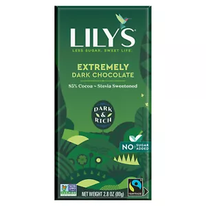 Lily's Sweets Extra Dark Chocolate 85% Bar 2.8 oz (Pack Of 12) - Picture 1 of 1