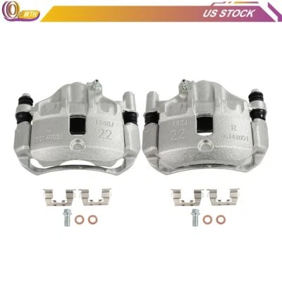 Par de pinzas de freno delanteras EE. UU. con soporte para Hyundai Scoupe 1993 1994 1995 Foto 1 de 4