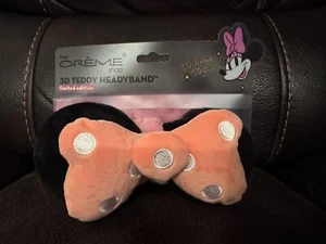 THE CREME SHOP Disney Minnie Mouse Pink Ears Headband 3D Teddy Headyband LIMITED - Picture 1 of 2