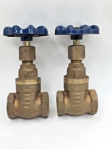 NIBCO #56 1/2" Bronze Gate Valve 125 SWP 200 WOG *Lot of (2)* - Picture 1 of 3