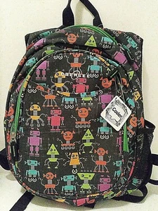 Obersee Bern Diaper Bag Backpack with Cooler Robot Print Multi Color 15x12in b10 - Picture 1 of 7