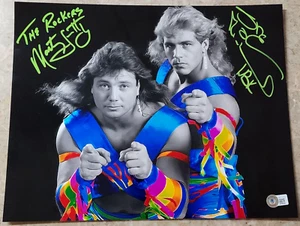 The Rockers Shawn Michaels / Marty Jannetty SIGNED 11x14 Beckett Certed WWE WWF - Picture 1 of 1