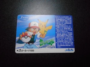 Pokemon Teléfono J a través de Tarjeta JR West Promo Ash Pikachu #4099 JUGAR - Imagen 1 de 14