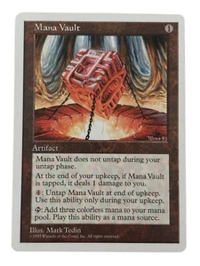 MTG Mana Vault 5th Edition Light Play Regular Vintage Old School Magic - Picture 1 of 2