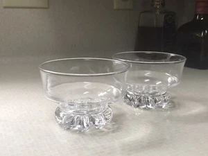Vintage Glass Footed Sundae/Dessert/Ice Cream Cups - Picture 1 of 2
