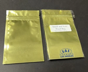 3 x BOLSAS A PRUEBA DE OLORES Y ESCANEOS 4"" X 3.5"" (FUERTES) TIPO CERRADURA CON CREMALLERA. NUEVAS** - Imagen 1 de 1
