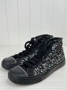 Slipknot x Draven Masks Black High Top Canvas Casual Skater Shoe Men’s Sz 7 Worn - Picture 1 of 14