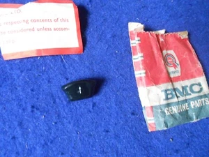 NOS BMC Dashboard Fresh Air Heater Control Knob Plain Black with Set Screw NPN - Picture 1 of 5