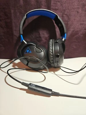 Turtle Beach Headset for PS4. Blue and Black. With Mic. - Image 1 of 4