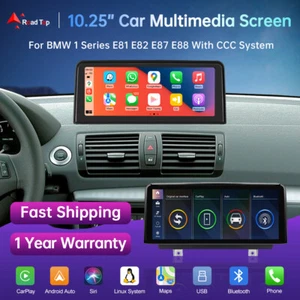For BMW CCC E81 E82 E87 E88 10.25' Wireless CarPlay Touchscreen Car Stereo - Picture 1 of 15