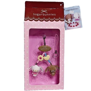 Sanrio Sugar Bunnies Strap Mascot twin brothers 2005 Rare Limited from Japan - Picture 1 of 5