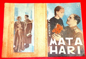 MATA HARI 1940's GRETA GARBO BARRYMORE NOVARRO UNIQUE EXYU MOVIE PROGRAM - Picture 1 of 2