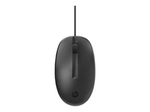HP 125 WIRED USB , 3 Button Scroll Mouse - Black - Picture 1 of 3