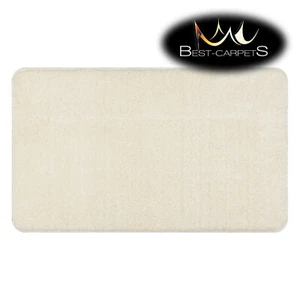 Amazing Modern BATHROOM RUG soft SANTA antislip plain white High Quality - Picture 1 of 10