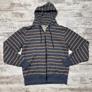 Sudadera con Capucha Chor Para Hombre Pequeña Azul Naranja Rayas Cremallera Completa Sudadera Manga Larga - Imagen 1 de 7