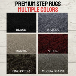 Single RV Step Covers Wrap Around Camper RV Step Rug Grubby Feet - 6 Colors - Picture 1 of 15