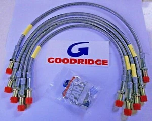 Kit de manguera de freno trenzado TLR0300-5P BF Goodridge 5 piezas Discovery 1> VIN KA034313 - Imagen 1 de 1