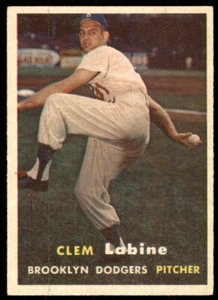 1957 Topps Clem Labine 5 Brooklyn Dodgers #53 - Bild 1 von 2