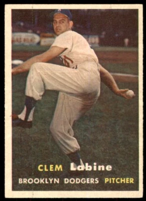 1957 Topps Clem Labine 5 Brooklyn Dodgers #53 - Image 1 of 2