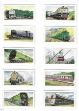 MORNING FOODS - World Locomotives (Blue Back) - 1954 - Set of 25 -VG