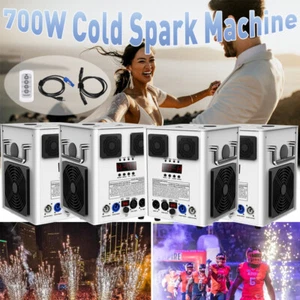 Cold Spark Machine 700W Stage DMX Fuochi d'artificio DJ Party Matrimonio,Macchina effetto fiamma - Foto 1 di 27