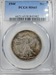 1944 50C PCGS MS 65 Walking Liberty Half Dollar - Picture 1 of 4
