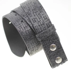 Design Ledergürtel 4 cm ohne Schnalle Blau Wechselgürtel Echt Leder Damen Herren - Picture 1 of 77