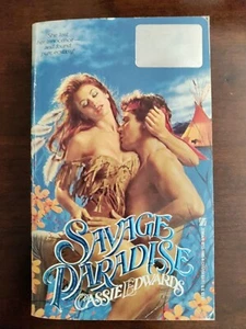 Savage Paradise by Cassie Edwards 1987 Romance Pb Love Adventure Settlers Sex - Foto 1 di 8