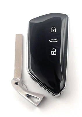 Fit VW Volkswagen Golf R MK8 Skoda Smart Keyless Entry Remote Key Fob Case Shell - Image 1 of 3