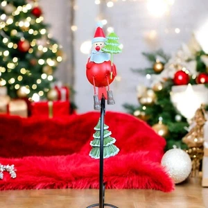 Metall Weihnachtsschmuck Weihnachtsmann C-Form mit einem Weihnachtsbaum 6 Zoll - Bild 1 von 9