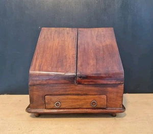 ANTIQUE STATIONERY FILING CABINET BOX STORAGE ASIAN CHINESE HANDCRAFTED - Picture 1 of 23