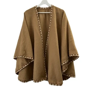 Novica Womens Alpaca Blend Ruana Poncho Peru Boho Indie Hippie Retro One Size - Picture 1 of 8