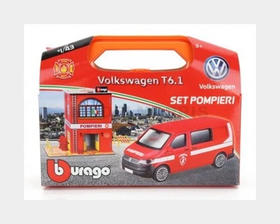 BURAGO 18-30553 ACCESSORIES - DIORAMA - SET BUILD YOUR CITY FIRE STATION - CASER - Immagine 1 di 2