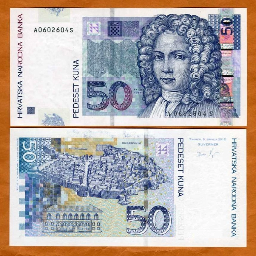 Croacia, 50 Kunas, 2012, P-40, UNC Pre-Euro Foto 1 de 1