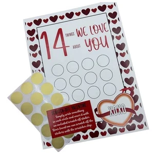 14 Things Love Things Valentinstag-Rubbeldruck Romantischer Gruß Liebes-Rub9030 - Bild 1 von 6