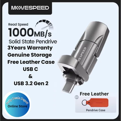 1TB 2TB TYPE-C USB 3.2 Gen2 External SSD Flash Pen Drive Android/Samsung/PC/Mac - Image 1 of 4