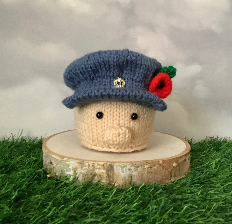 RAF Remembrance soldier Chocolate orange cover knitting pattern only
