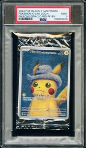 POKEMON PSA 9 SEALED VAN GOGH PIKACHU WITH GREY FELT HAT SVP 085 PROMO POP 337! - Imagen 1 de 3