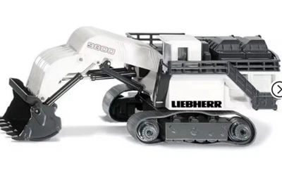 Liebherr R9800 Mining Excavator White and Gray 1/87 (HO) Diecast Model by Siku - Image 1 of 3