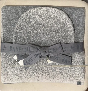 BAREFOOT DREAMS Smokey Green Gray Confetti CozyChic Beanie & Scarf 2 Piece Set - Picture 1 of 7