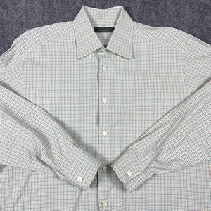 Ermenegildo Zegna Button Down Up Shirt Mens XL Multicolor Check Casual Preppy - Picture 1 of 9