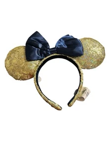 Disney Parks 50th Anniversary EARidescent Gold Minnie Mouse Ears Headband - Picture 1 of 4
