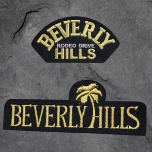Beverly Hills Patch Set - Rodeo Drive, Palm Tree, California Badge(Iron On) - Picture 1 of 3