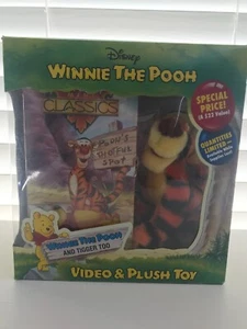 NEW IN BOX Winnie The Pooh & Tigger Too Video And Plush Toy Factory Limited VHS - Picture 1 of 5