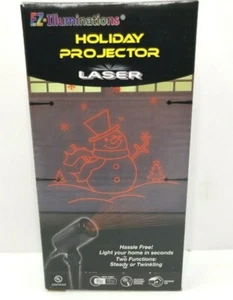 EZ-Illuminations Laser Holiday Projector Snowman Decorating Outdoor Twinkling. - Picture 1 of 2