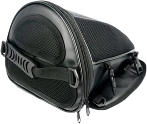 Leather Motorcycle Backseat Tail Bags, Waterproof PU Super Light Tank Bag, Multi - Picture 1 of 9